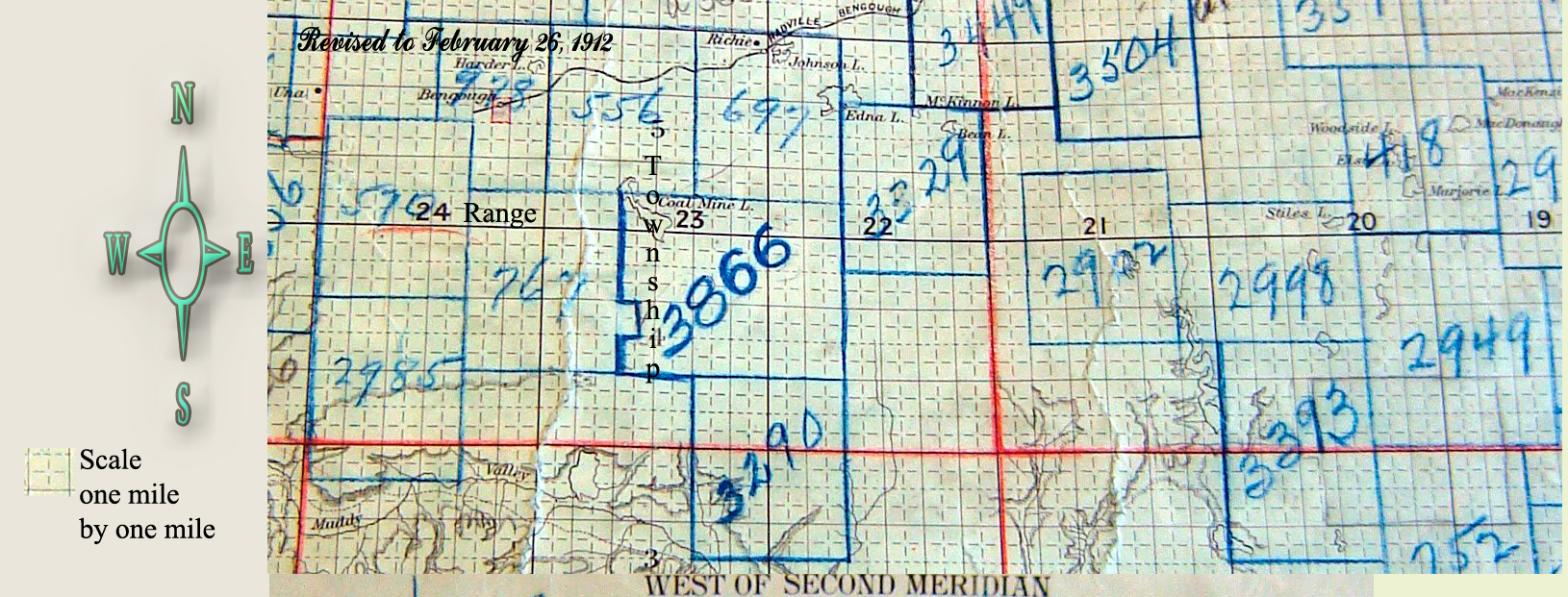 Good Time School District 4633, 1926-1944, South east corner of the south west quarter section 8 township 4 range 21 west of the 2nd meridian, near Hardy section 23 township 6 range 21 west of the 2nd meridian,  